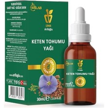 aklow akyoleticaret Keten Tohumu Yağı 30 ML%100 Saf Arlab Flaxseed Oil Linum Usitatissimum Seed Oil