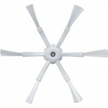 Şanal Ozemtek Beyaz 2 Adet 6 Kollu Yan Fırça Roborock ile Uyumlu S5 S5 Max S6 S6 Pure,roborock S7 S7 Ultra T7 T7S ile Uyumlu 2 Adet 6 Kollu Yan Fırça