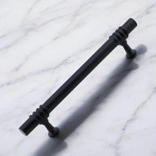 aklow akyoleticaret Eylül 96 mm - 9.6 cm Siyah Metal Mobilya Çekmece Dolap Kapak Kulpu