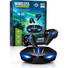 Bubitechh K-55 Kablosuz Bluetooth Kulaklık 5.4 Tws Gaming Spor Kulak Içi