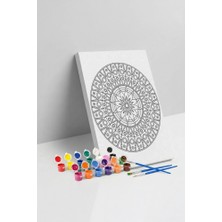 Tabdiko Geometrik Mandala Tuval Boyama Seti 40X50 cm