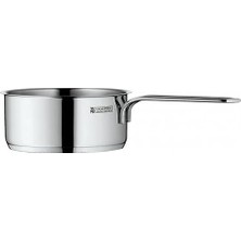 aklow akyoleticaret Mini Sos Tenceresi, 12 Cm, 0,7 L, Kapaksız, Indüksiyon Uyumlu, Cromargan® Yüksek Kaliteli Paslanmaz Çelik, Üst Üste Saklanabilir