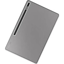 aklow akyoleticaret Galaxy Tab S10 Ultra Uyumlu Tablet Süper Silikon Kılıf, Renksiz