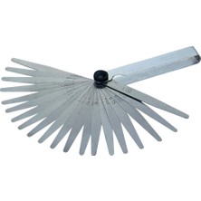 aklow akyoleticaret Sentil Çakısı 20 Parça 0,05-1 Mm; Yaprak Sentil Mastarı, Hassas Boşluk Ölçer, Subap Ayar Sentili, Buji Elektrot Aralığı ve Motor Ayar Ölçüm Aleti