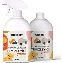aklow akyoleticaret Doğal, Alkolsüz, Su Bazlı, Kokusuz Çocuk Oyuncak ve Yüzey Temizleyici Hijyenik 2'li Set