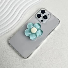 aklow akyoleticaret 3D Çiçek Tasarımlı 3m Yapıştırmalı El Parmak Tutucu Cep Telefonu Tutacağı, AL5246 (Model 1)