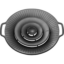 aklow akyoleticaret Bolla Taşma Koruması, Tavalar Için Sıçrama Koruması ve Silikon Buhar Parçası, Çap 19 Ila 28 Cm, 230 °c'ye Kadar Isıya Dayanıklı