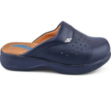 Ortoplus Sabo Unisex Deri Hastane Terlik KT9001 Lacivert