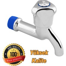 Şanal Çevirmeli Kısa Musluk Lavabo Banyo Mutfak Musluğu Bahçe Çeşmesi Klasik Musluk Tek Çıkışlı Batarya