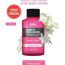aklow akyoleticaret Nemlendirici ve Besleyici Vücut Losyonu Honey & Macadamia Pure Body Lotion 100 ml White Musk