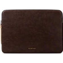 aklow akyoleticaret Laptop Kılıf MacBook Pro 16 M5 Pro/max A3428 A3429 M4 M3 M2 M1 2026-2019 ve MacBook Air 15 Geniş Uyum, Pu Su Itici Kılıf, Kahverengi Briarwood