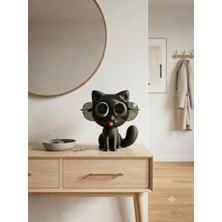 aklow akyoleticaret Sevimli Siyah Kedi Gözlük Standı