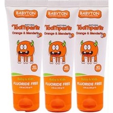 aklow akyoleticaret Doğal Portakal ve Mandalina Diş Macunu, 3'lü Set, 50 G