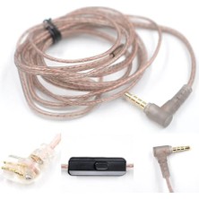 aklow akyoleticaret 2pin 0.75 mm Oksijensiz Bakır Şeffaf Kulaklık Değiştirme Kablosu, Mikrofon ve C Pin, Kz ZS10, AS16, Zsn, AS12, Edx, Zsn Pro-X, Zas Uyumlu