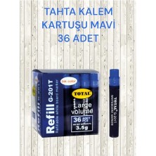aklow akyoleticaret Tahta Kalem Kartuşu Mavi, 36 Adet