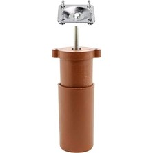 aklow akyoleticaret 9.5 cm Kahverengi 4'lü Mobilya Kanepe Baza Koltuk Destek Ayağı Ayarlı Ayak Bağlantı Aparatı Set