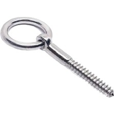 aklow akyoleticaret BADEM10 Halkalı Metal Paslanmaz, Sabitleme Çekme Kaldırma, Kit, M10 Vidalı Gerdirme, Tavan Kancası Asma