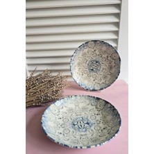 aklow akyoleticaret Hüma Porselen Salata Kasesi 25,5 cm Mavi, P01