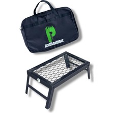 Şanal Pratikoutdoor Ateş Üstü Katlanır Izgara Baklava Dilimli ve 3 Farklı Boy (Orta Boy)