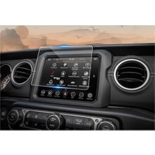aklow akyoleticaret Jeep Wrangler Multimedya ve Navigasyon 8.4 Inç Uyumlu Nano Şeffaf Parlak Çizilmez Ekran Koruyucu