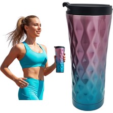 Şanal Perlotus 500 ml Renkli Tasarım Isı Yalıtımlı Kahve Mug Çelik Termos