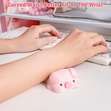 aklow akyoleticaret Pembe Domuz Şeklinde Yumuşak Squishy Mouse Pad