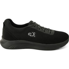 King Paolo Sneaker Tekstil Yürüyüş Kadın Ayakkabı Bağcıklı KP5174 Siyah