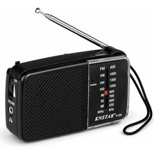 aklow akyoleticaret Kulaklık, K-258 Taşınabilir Cep Radyosu Fm/am Deprem Radyosu Pilli Mini Radyo Girişli Kompakt Acil Durum Radyosu 2x Aa Pil ile Çalışır
