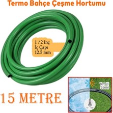 aklow akyoleticaret Termo Dayanıklı Katlı Çeşme 3 15 Metre 12.5 mm 1/2 Bahçe Hortumu