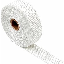 aklow akyoleticaret Takviyeli Lifli (2 Metre) En: 2 cm Kalınlık: 3 mm Cam Elyaf Ekzoz Sargı Bezi Isı Yalıtım Yanmaz Bant