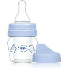 aklow akyoleticaret Mini Cam Alıştırma Bardağı Seti 30 Ml, Mavi