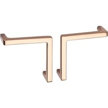 aklow akyoleticaret System 4706 Modern L Kulp Yarım Altın SSY4706 0096 Gl, 96 Mm, Tek Adet, Tek Ebat, Altın Renk