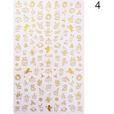 aklow akyoleticaret Üç Boyutlu Yapışkanlı Tırnak Sticker 50281-4, Model 4025