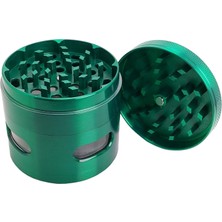 Şanal Pencereli 63 Mm. Yeşil Tütün Baharat Herbal Öğütücüsü Parçalayıcı PT94YS