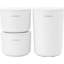 Şanal Brabantia Konteyner Tutucu 3 Pcs Beyaz