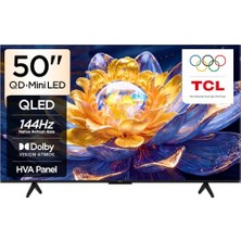 aklow akyoleticaret 50 Inç Akıllı Tv 50Q6C 4K Qd-Mini LED Renkli Quantum Crystal HDR10+ Oyun Google Tv, 144Hz Doğal Yenileme Hızı, Onkyo 2.1 Hi-Fi Ses Sistemi, Dolby Atmos, Yapay Zekâ Modu, Game Master