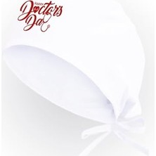 aklow akyoleticaret Unisex Beyaz Doctor Day Temalı Hastane Bonesi