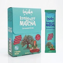 aklow akyoleticaret Longevity Matcha 7saşe (35G)- Protein, Spirulina, Prebiyotik Inülin, Reishi Mantarı, Zerdeçal, Magnezyum Bisglisinat ve D3 Vitamini