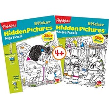 aklow akyoleticaret Sticker Hidden Pictures Macera Puzzle (Çift Kitap)