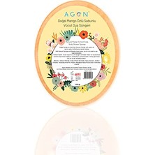 aklow akyoleticaret Mango Özlü Sabunlu Doğal El Yapımı Vücut Duş Süngeri, 125 G