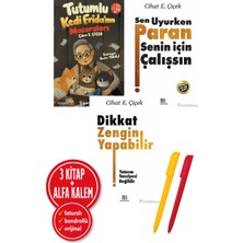 İnkılap Kitabevi Alfa Kalem+ Cihat E. Çiçek 3 Kitap Set (Dikkat Zengin Yapabilir+Sen Uyurken Paran Senin Için