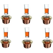 aklow akyoleticaret Rakı Bardağı ve Bakır Seti, 12 Parça