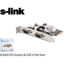 aklow akyoleticaret SL-EX2S Pcı Express Seri Bağlantı Kartı, 2 Port RS-232