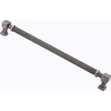 aklow akyoleticaret Gümüş 224 mm Metal Dayanıklı Talas Antik Tırtıklı Kulp Kapak Kulpu Kulpları Mobilya Çekmece Dolap