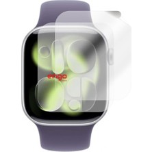 aklow akyoleticaret Apple Watch 11 46 mm ile Uyumlu Ekran Koruyucu; Tam Kaplayan Akıllı Saat Koruması, Çizilmeye Dayanıklı Tpu Koruma 2 Adet, Hd Şeffaf
