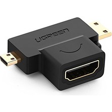 aklow akyoleticaret Micro HDMI Bağlantısını Mini Hdmı'a Çeviren Dönüştürücü Adaptör