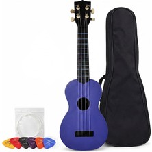 KU-600 Soprano Ukulele, Mor Renk, 4 Telli, Çanta ve Teller Dahil, Başlangıç Seviyesi Müzik Alet