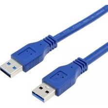 aklow akyoleticaret 2 Metre USB 3.0 Erkek-Erkek Şarj ve Data Kablosu