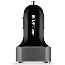 Şanal Blitzpower Hızlı Araç Şarjı 2.4A Çift USB Çıkışlı, Siyah