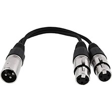 aklow akyoleticaret Xlr Y Kablo (1 Erkek-2 Dişi)